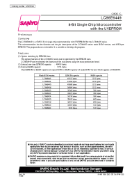 Datasheet LC866416 manufacturer Sanyo